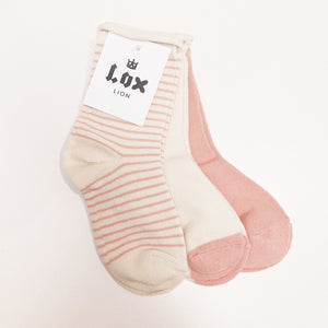 Lox Lion 3 Pack Organic Cotton Socks 1-3Y