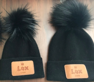 Lox Lion Edelweiss Angora Wool Hat with Pom