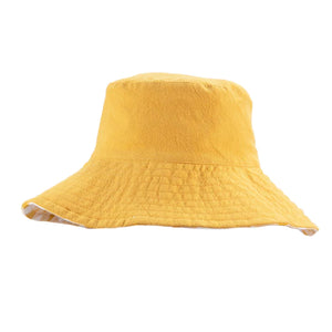 Rockahula Retro Check Sun Hat in Ochre