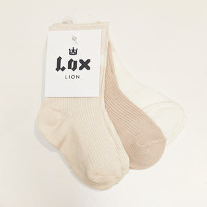 Lox Lion 3 Pack Socks 0-12M