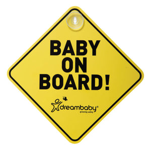 Dreambaby Baby on Board Sign with Suction Cups