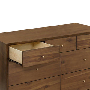 Babyletto Palma 7-Drawer Assembled Double Dresser, Natural Walnut