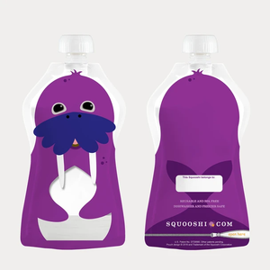 Squooshi 3.4oz Reusable Food Pouch 6 Pack