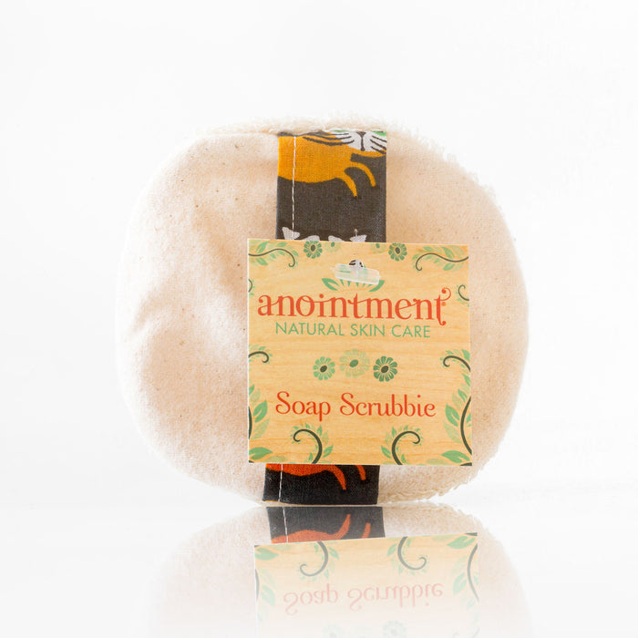 Anointment Natural Skincare Organic Cotton Soap Scubbie